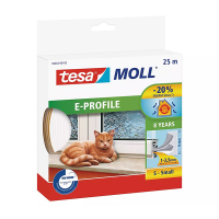 Tesa TesaMoll Classic E-profiel tochtstrip wit 25 m x 9 mm 203308