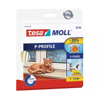 Tesa TesaMoll Classic P-profiel tochtstrip wit 6 m x 9 mm 203310