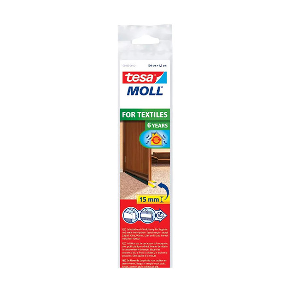Tesa TesaMoll For Textiles dorpelstrip bruin 43 mm x 1 m 203327 - 1