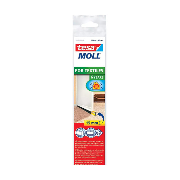 Tesa TesaMoll For Textiles dorpelstrip wit 43 mm x 1 m 203326 - 1