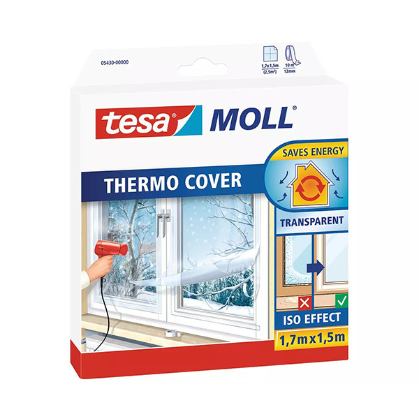 Tesa TesaMoll Thermo Cover isolatiefolie transparant 1,7 m x 1,5 m (2,55m²) 05430-00000-01 203329 - 