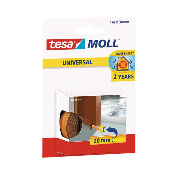 Tesa TesaMoll Universal Schuimprofiel dorpelstrip bruin 38 mm x 1 m 05422-00101-00 203319 - 1