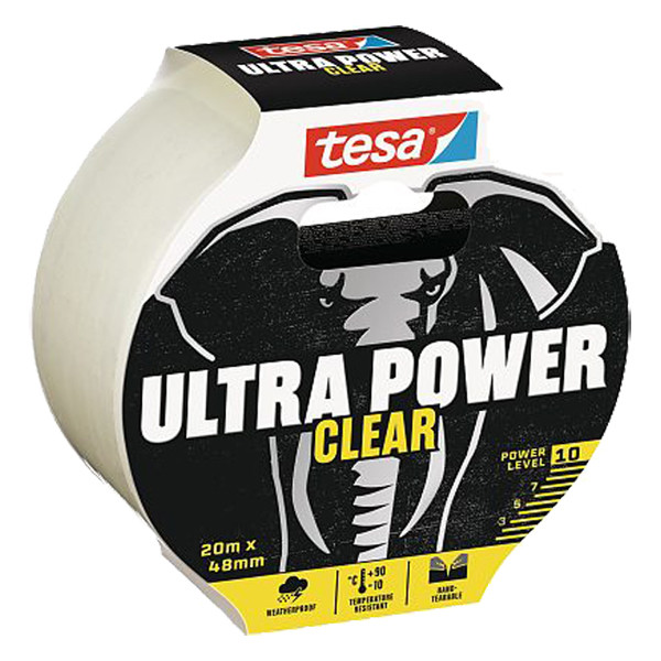 Tesa Ultra Power Clear reparatietape transparant 48 mm x 20 m 56497-00000-00 203300 - 1