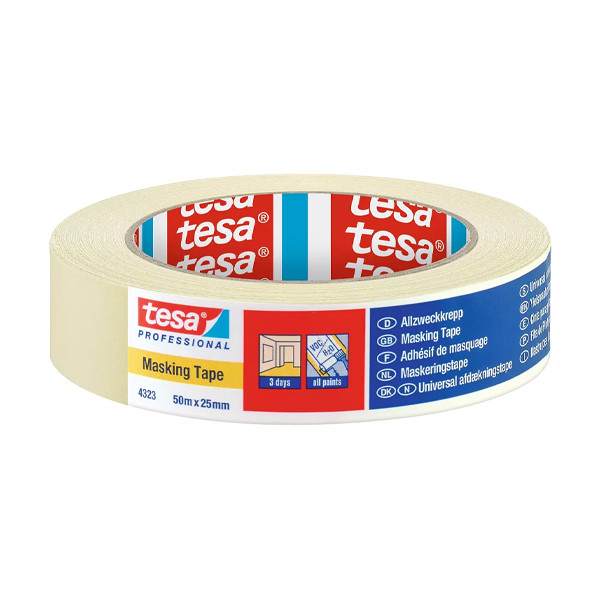 Tesa afdekplakband 25 mm x 50 m DVB00010 - 1