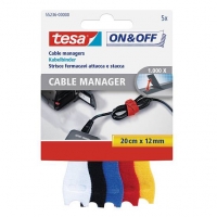 Tesa cable manager klittenband gekleurd 12 mm x 20 cm 55236 202349