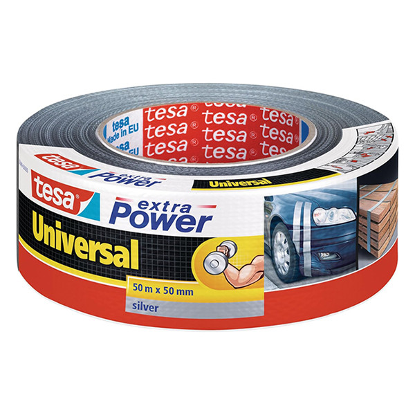 Tesa extra Power Universal duct tape 50 mm x 50 m (1 rol) grijs 203376 - 1
