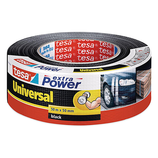 Tesa extra Power Universal duct tape 50 mm x 50 m (1 rol) zwart 203377 - 1