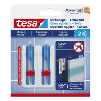 Tesa klevende spijker canvas voor tegels en metaal 2 kg (2 stuks) 202378