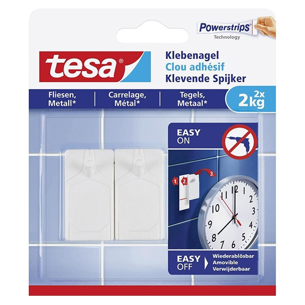 Tesa klevende spijker voor tegels en metaal 2 kg (2 stuks) 202295 - 1
