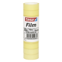 Tesa standaard plakband 15 mm x 10 m (10 rollen) 202292