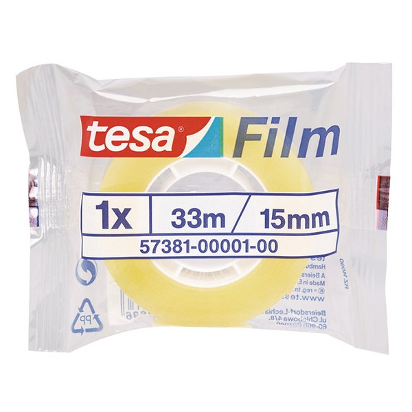 Tesa standaard plakband 15 mm x 33 m 57381-00001-00 57381-00001-01 202290 - 1