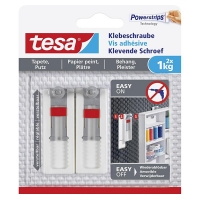 Tesa verstelbare klevende schroef voor gevoelige oppervlakken 1 kg (2 stuks) 202314