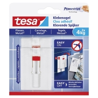 Tesa verstelbare klevende spijker voor tegels en metaal 4 kg (2 stuks) 77767-00000-00 202299