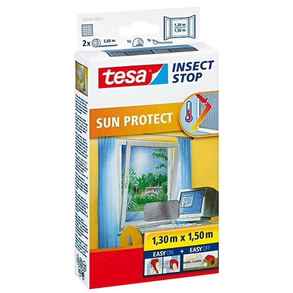 Tesa vliegenhor Insect Stop Sun Protect raam (130 x 150 cm) STE00009 - 1