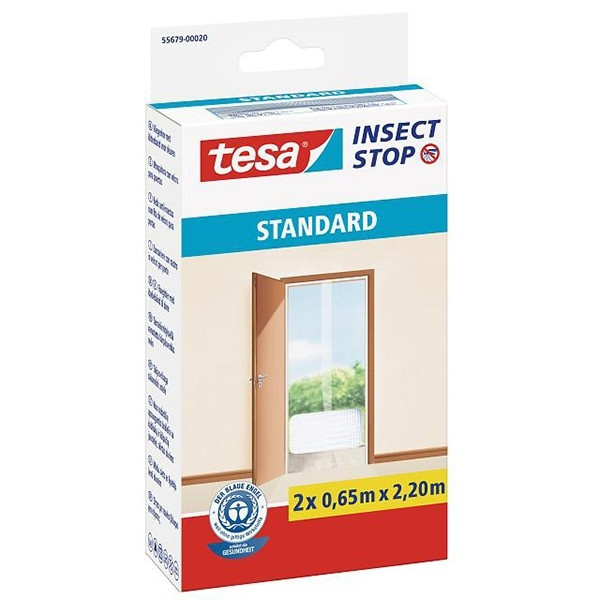 Tesa vliegenhor Insect Stop standaard deur 2 x (65 x 220 cm, wit) STE00021 - 1