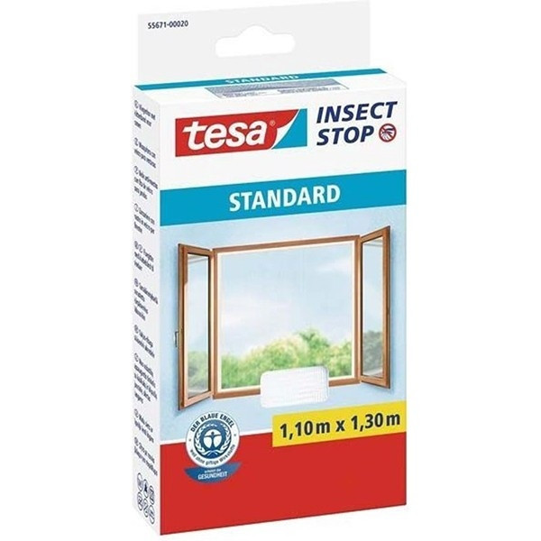 Tesa vliegenhor Insect Stop standaard raam (110 x 130 cm, wit) STE00019 - 1