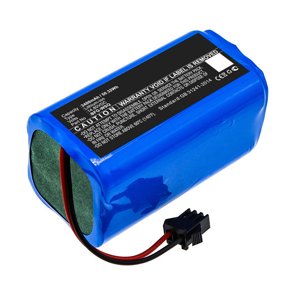 Tesvor BFG-WSQ / ICR18650-26J-4S1P accu (14.4 V, 3400 mAh, 123accu huismerk) ATE00175 - 1