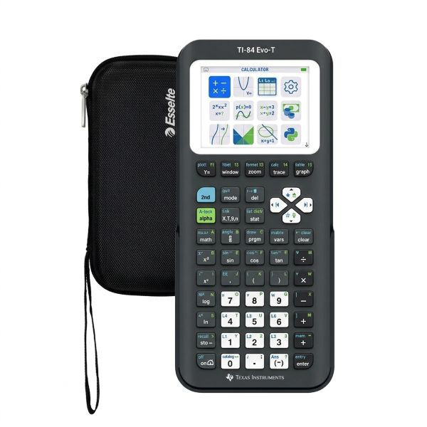 Voordeelbundel: Texas Instruments TI-84 EVO-T grafische rekenmachine + rekenmachine etui zwart 206056 - 1