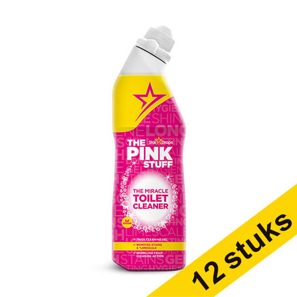 The Pink Stuff Aanbieding: 12x The Pink Stuff toiletreiniger gel (750 ml)  SPI00032 - 1