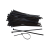 Tiewrap hersluitbare kabelbinder - 100 x 7,6 mm zwart (100 stuks) 991.020 399554 - 2