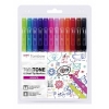 Tombow TwinTone brights viltstiften (12 stuks) WS-PK-12P-1 241528