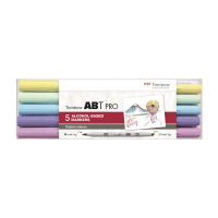 Tombow alcohol-based ABT marker set pastel kleuren (5 stuks) 19-ABTP-5P-2 241532