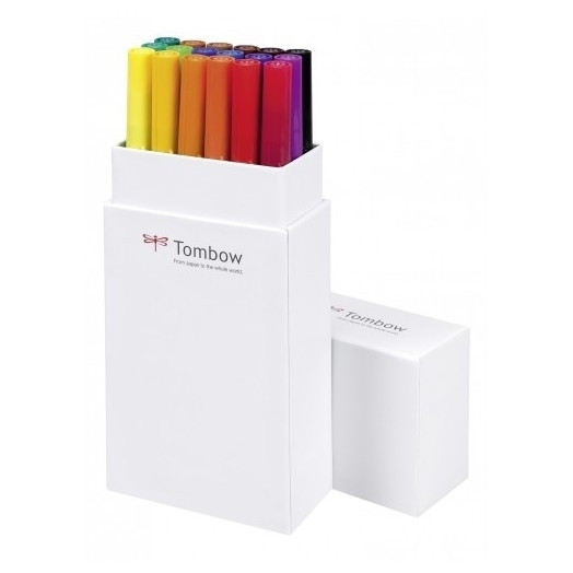 Tombow brushpennen primaire kleuren (18 stuks) ABT-18P-1 241518 - 1