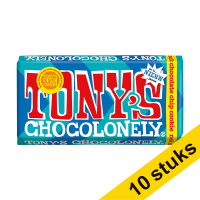 Aanbieding: 10x Tony's Chocolonely Melk Chocolate Chip Cookie chocoladereep 180 gram