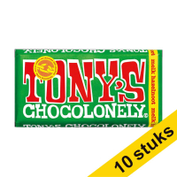 Aanbieding: 10x Tony's Chocolonely Melk Hazelnoot chocoladereep 180 gram