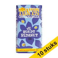 Aanbieding: 10x Tony's Chocolonely Melk Karamel Biscuit bedankt chocoladereep 180 gram