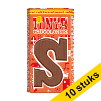 Aanbieding: 10x Tony's Chocolonely Melk Karamel Zeezout S schoenletter 90 gram 137264