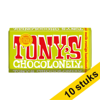 Aanbieding: 10x Tony's Chocolonely Melk Romige Hazelnoot Crunch chocoladereep 180 gram