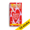 Aanbieding: 10x Tony's Chocolonely Melk Roos Framboos dol op jou chocoladereep 180 gram 137231 - 1
