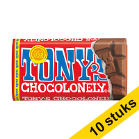 Aanbieding: 10x Tony's Chocolonely Melk chocoladereep 90 gram