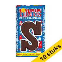 Aanbieding: 10x Tony's Chocolonely Puur S chocoladeletter 180 gram