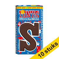 Aanbieding: 10x Tony's Chocolonely Puur S schoenletter 90 gram