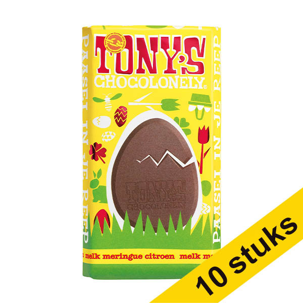 Aanbieding: 10x Tony's Chocolonely paasreep Meringue Citroen 180 gram 200355 - 1