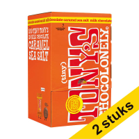 Aanbieding: 2x Tony's Chocolonely Tiny Melk Karamel Zeezout chocolade (100 stuks)