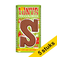 Aanbieding: 5x Tony's Chocolonely Melk Spijs Speculaas S chocoladeletter 180 gram