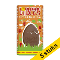 Aanbieding: 5x Tony's Chocolonely paasreep Melk Karamel Zeezout 180 gram