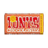 Tony's Chocolonely Karamel Zeezout chocoladereep 180 gram 137170