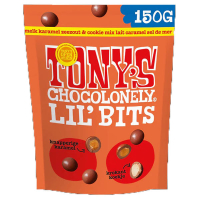 Tony's Chocolonely LiL'Bits Melk Karamel zeezout & cookie mix (150 gram) 137154