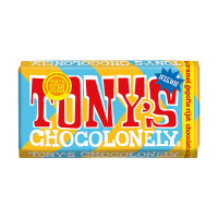 Tony's Chocolonely Melk Karamel Rice Crisp chocoladereep 180 gram 137224