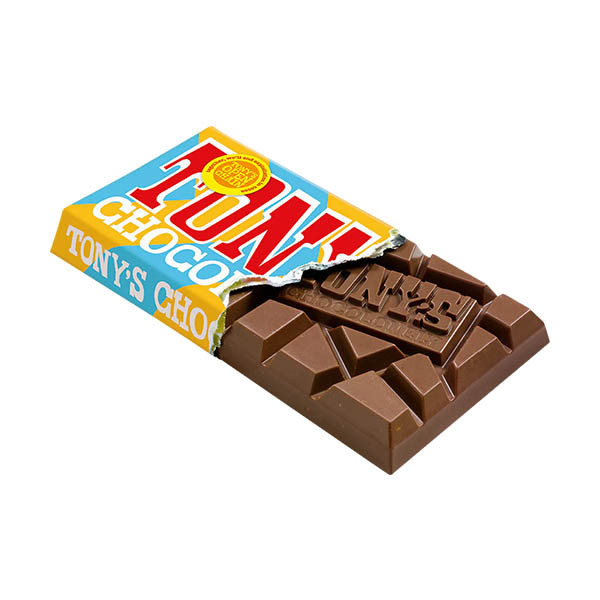 Tony's Chocolonely Melk Karamel Rice Crisp chocoladereep 180 gram 137224 - 2