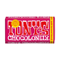 Tony's Chocolonely Melk Karamelbiscuit chocoladereep 180 gram