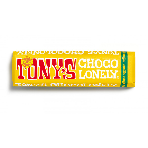 Tony's Chocolonely Melk Noga chocoladereep 47 gram 17479 423259 - 1