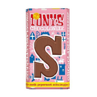 Tony's Chocolonely Melk Pepernoot Schuimpjes S chocoladeletter 180 gram 200285