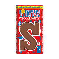 Tony's Chocolonely Melk S schoenletter 90 gram 137257