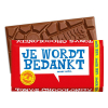 Tony's Chocolonely Melk bedankt chocoladereep 180 gram 423292 - 2