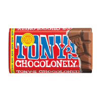 Tony's Chocolonely Melk chocoladereep 90 gram